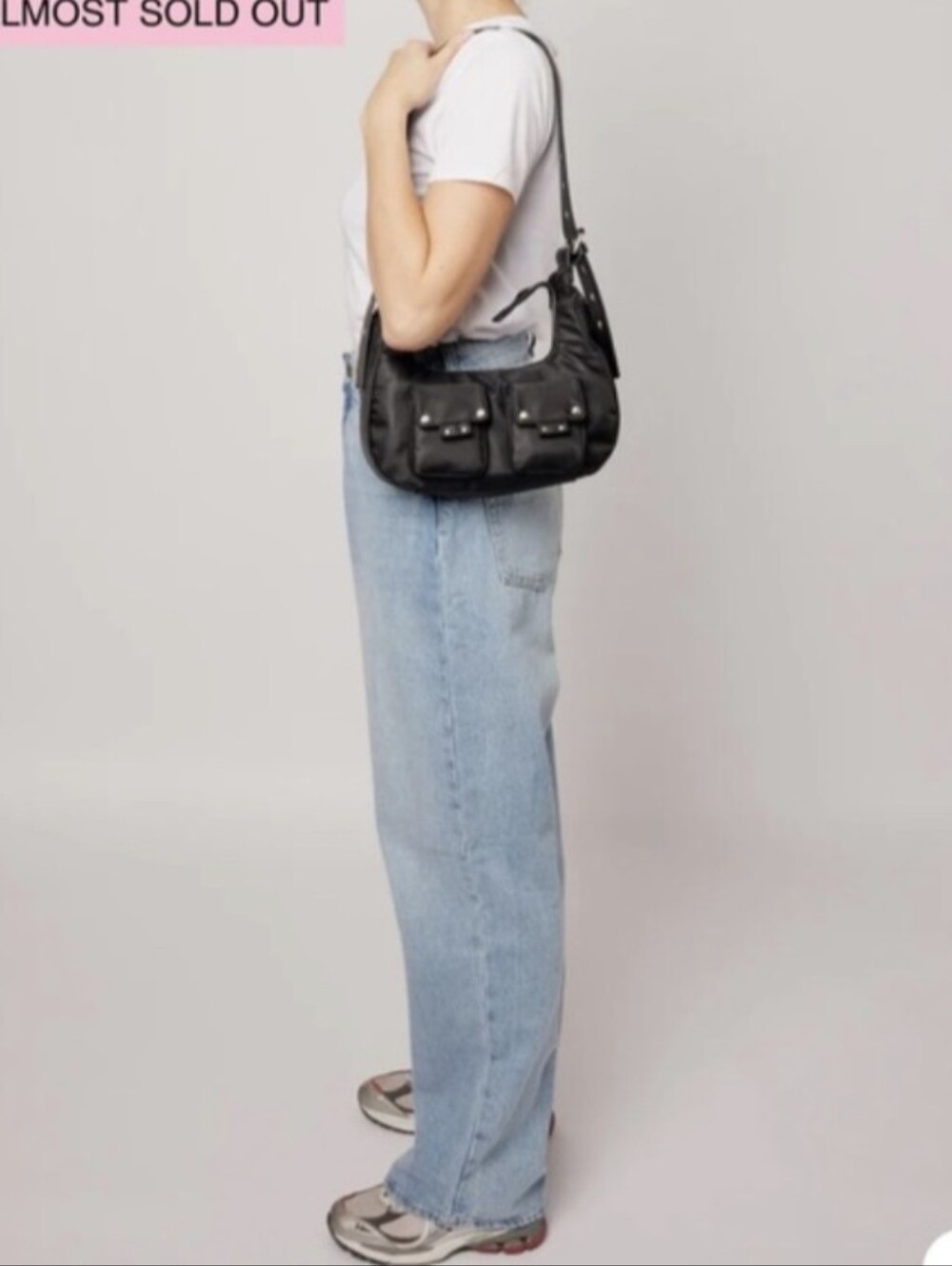 NWT Nunoo Sally Shoulder Nylon Bag - Picture 4 of 11